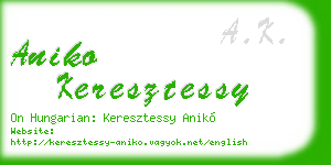 aniko keresztessy business card
